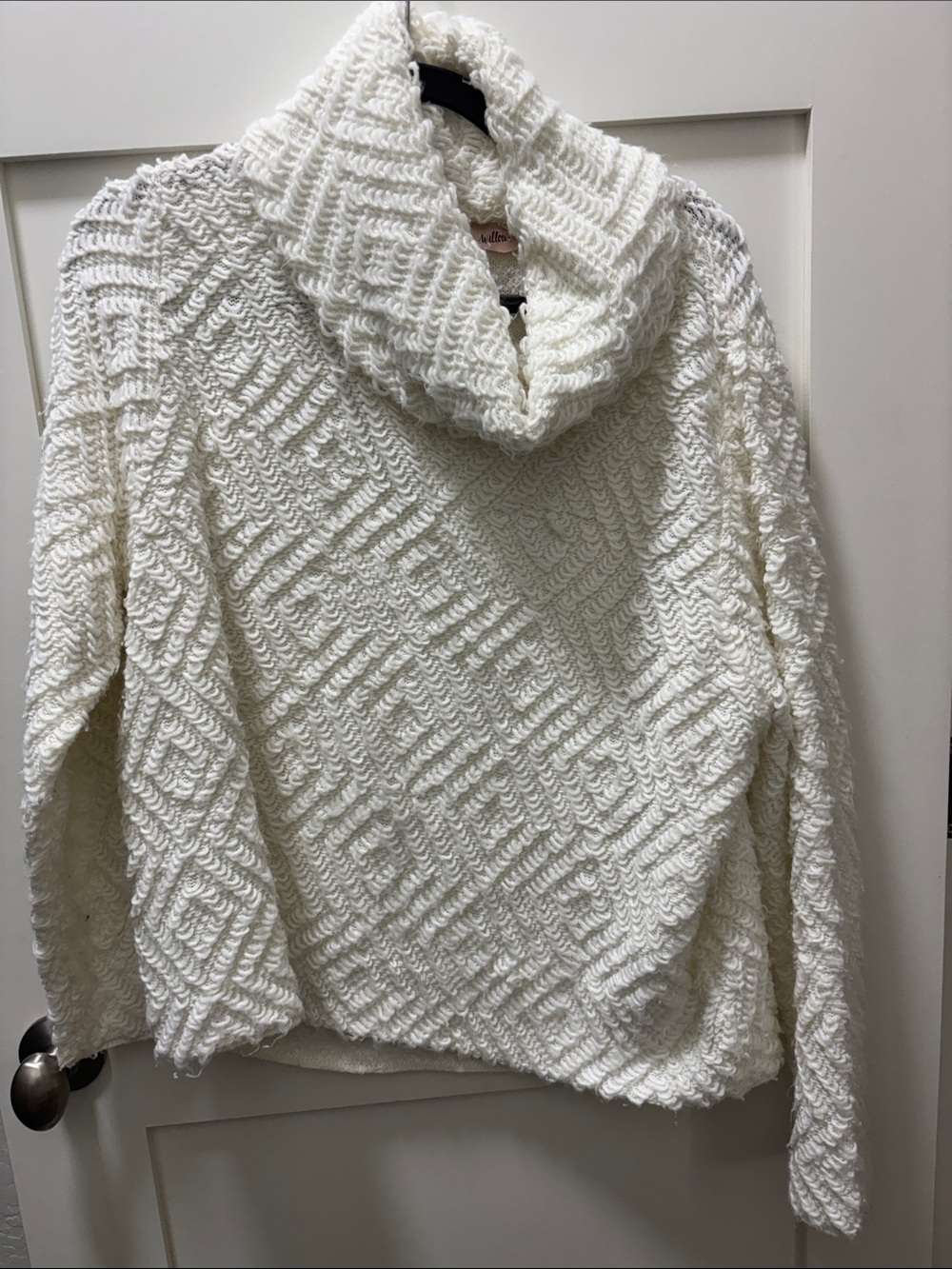Slate & Willow Ivory Chunky Cowl Neck Sweater